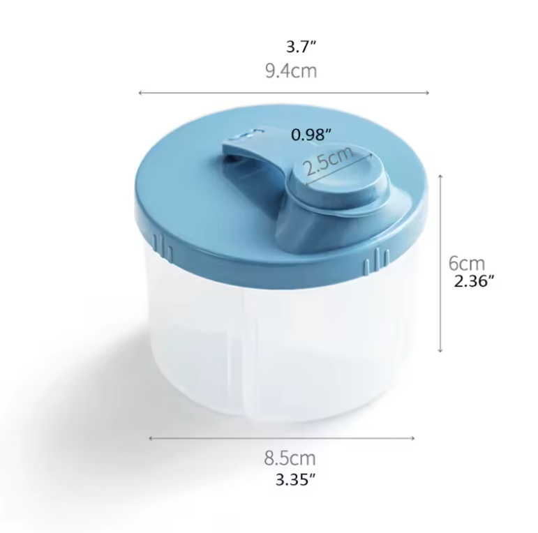 4 Compartments Baby Food Storage Box